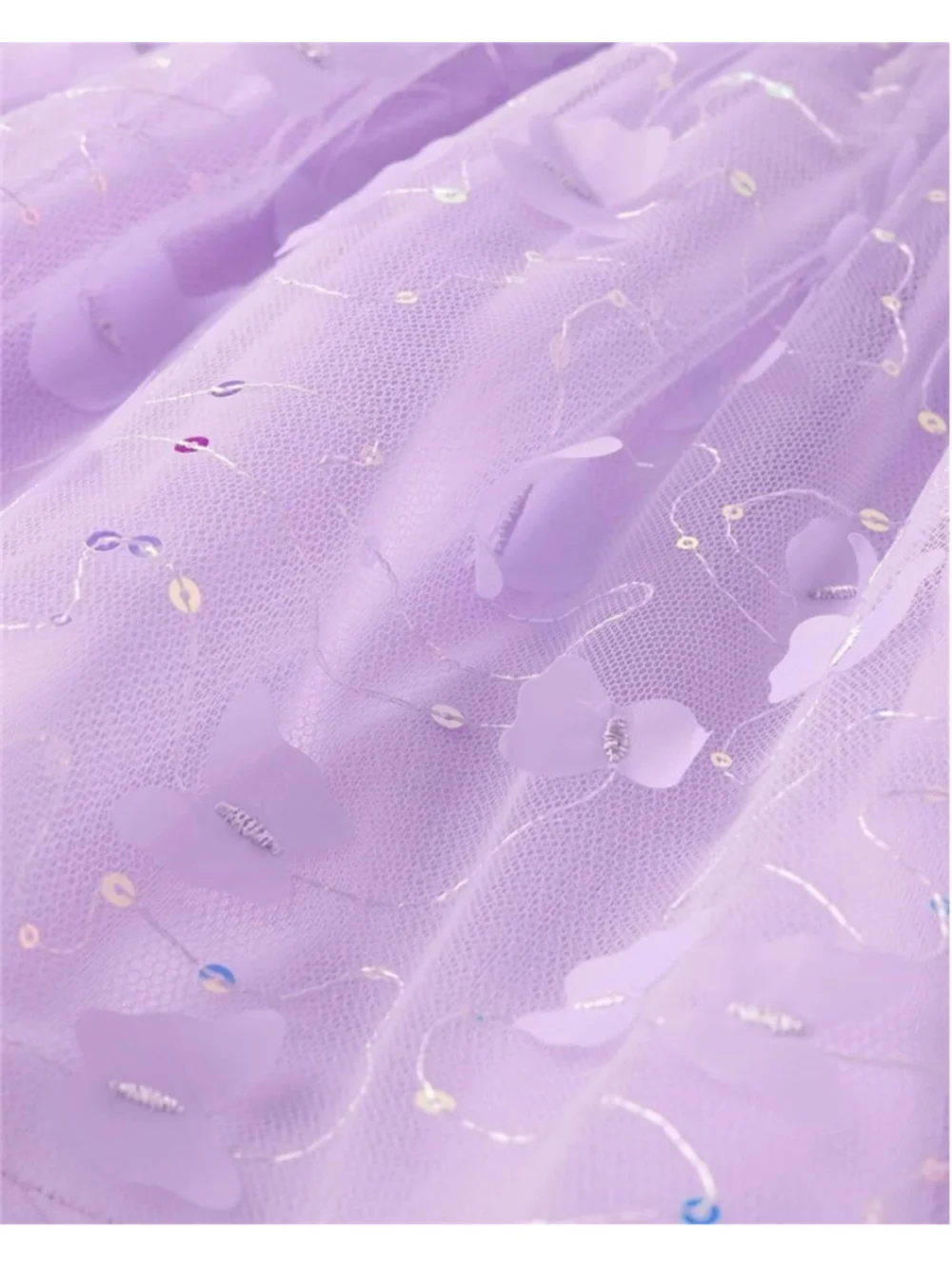 ✨ The Children's Place Girls 3D Butterfly Mesh Fit & Flare Dress Purple 16 NWT